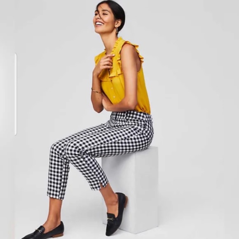 LOFT Julie Pant in Gingham